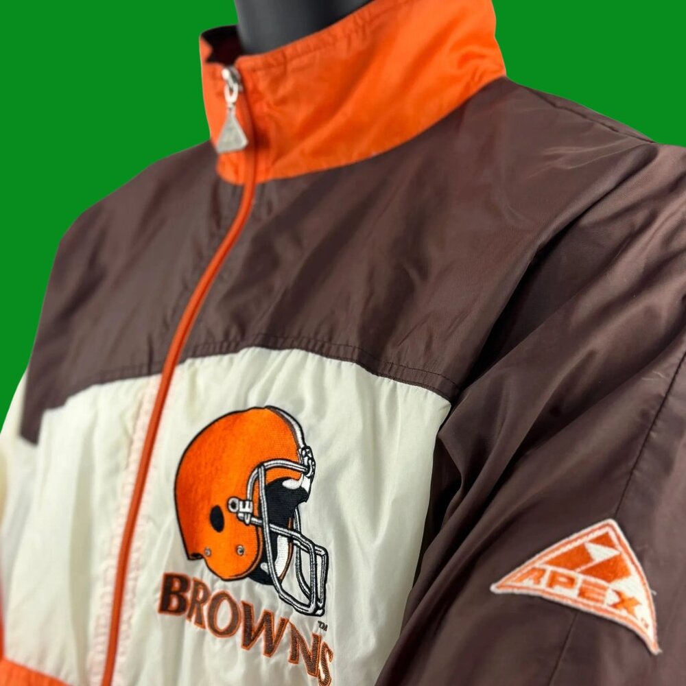 VTG NFL Apex One Pro Line Stitched Cleveland Browns Windbreaker